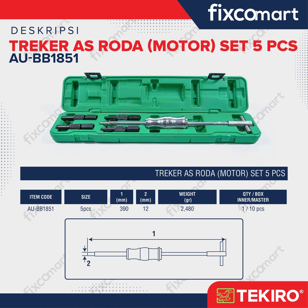 TEKIRO Blind Bearing Puller 5 PCS -Treker As Roda Motor