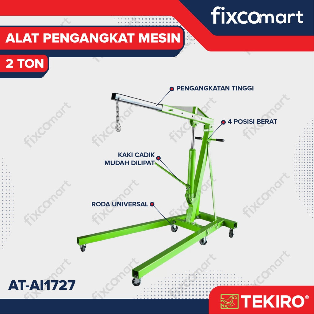 TEKIRO Alat Pengangkat Mesin 2 TON