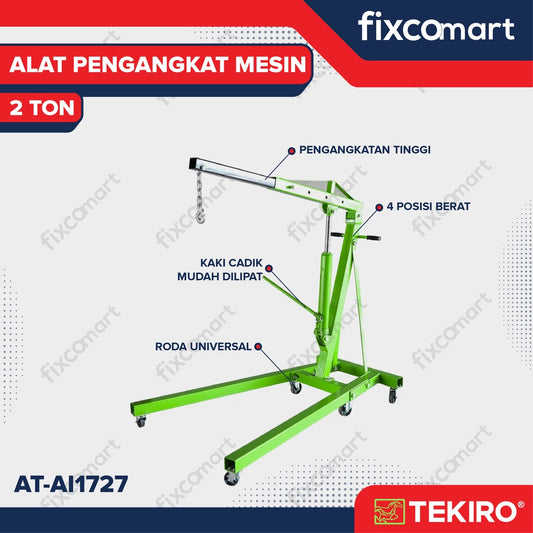 TEKIRO Alat Pengangkat Mesin 2 TON