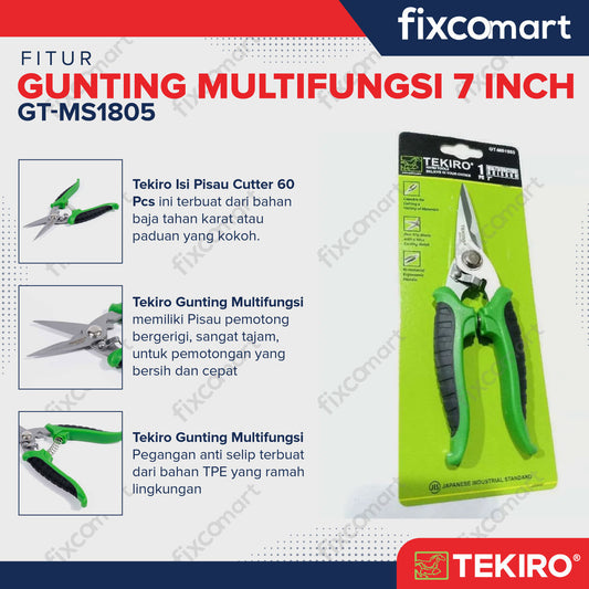 Tekiro GUNTING MULTIFUNGSI 7 INCH