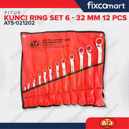 KUNCI RING SET "ATS" 6-32MM 12PCS