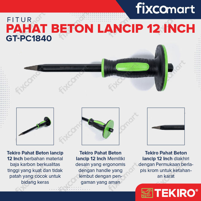 TEKIRO PAHAT BETON LANCIP 12" - BOBOK BETON