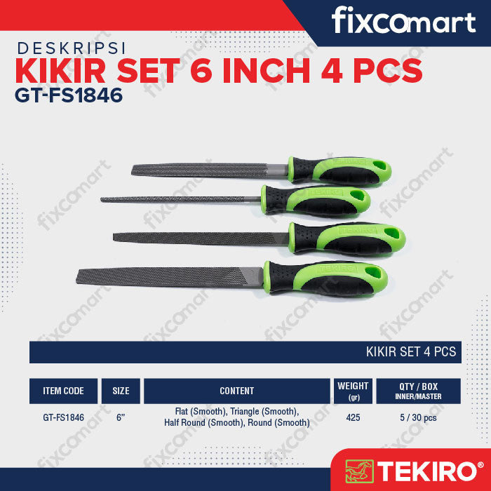 TEKIRO KIKIR SET 6" 4 PCS / KIKIR SET