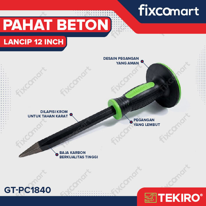 TEKIRO PAHAT BETON LANCIP 12" - BOBOK BETON