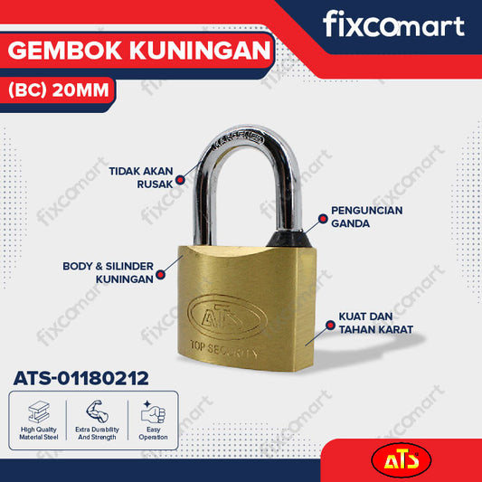 GEMBOK KUNINGAN ATS 20 MM