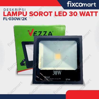 Lampu Sorot LED 30 Watt -  Flood Light Signboard Warm White 2700K