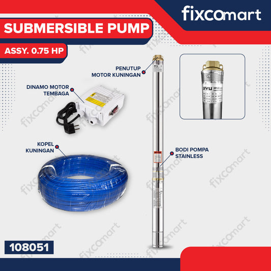 POMPA SATELIT - SUBMERSIBLE PUMP ASSY. 0.75 HP