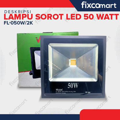 Lampu Sorot LED 50 Watt -  Flood Light Signboard Warm White 2700K