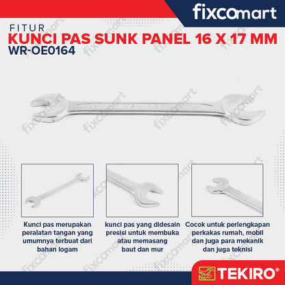TEKIRO Kunci Pas 16 X 17 Mm Sunk Panel