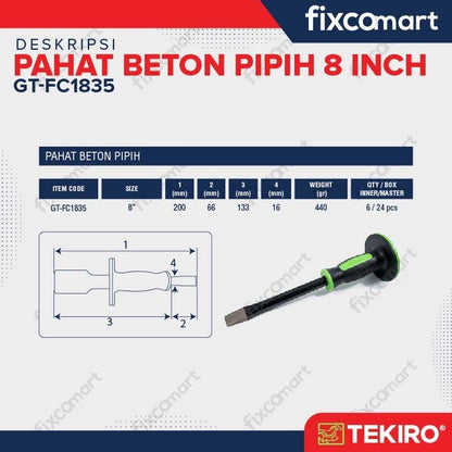 TEKIRO PAHAT BETON PIPIH 8" / BOBOK BETON