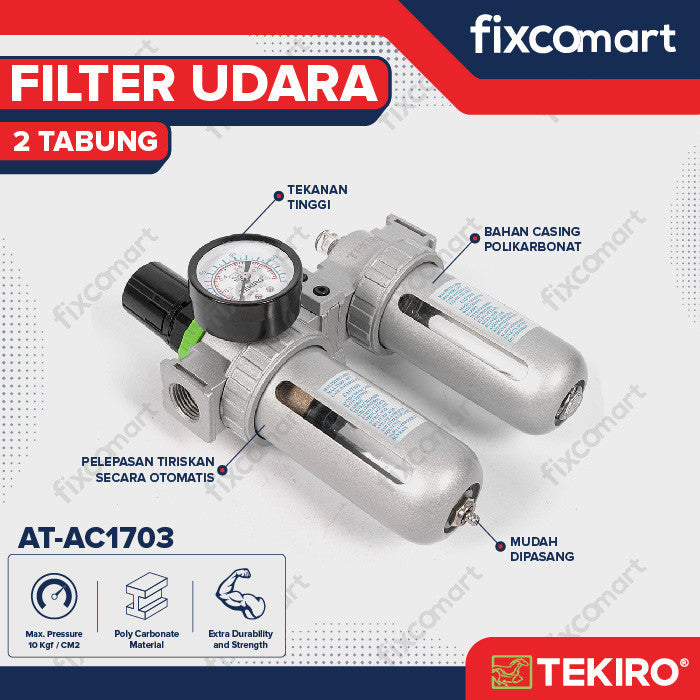 TEKIRO SARINGAN UDARA 2 TABUNG / AIR CONTROL UNIT
