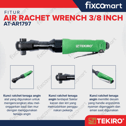 TEKIRO AIR RATCHET WRENCH 3/8 INCH / KUNCI RATCHET TENAGA ANGIN