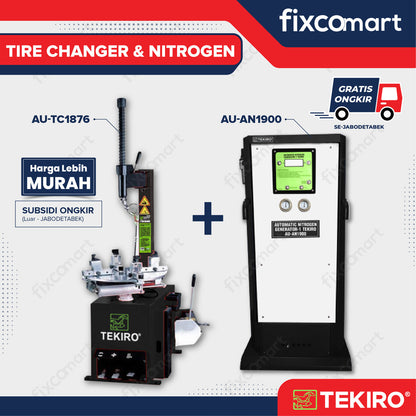 Paket Tekiro Tire Changer Pengganti Ban Mobil Motor dan Mesin Nitrogen Isi Angin Ban