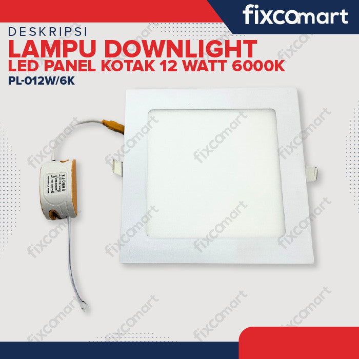 Lampu Downlight  LED Panel Kotak 12 Watt