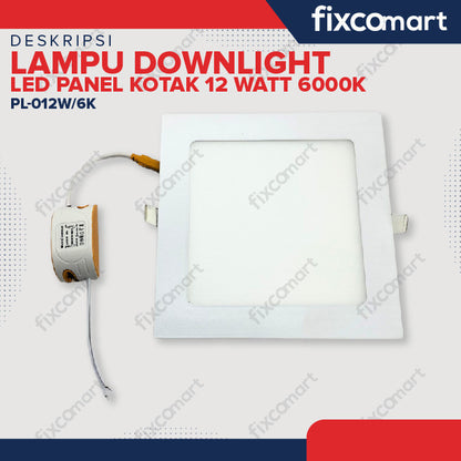 Lampu Downlight  LED Panel Kotak 12 Watt