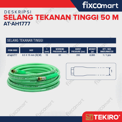 TEKIRO SELANG TEKANAN TINGGI 8.5 X 14 MM (50 M) / SELANG COMPRESSOR