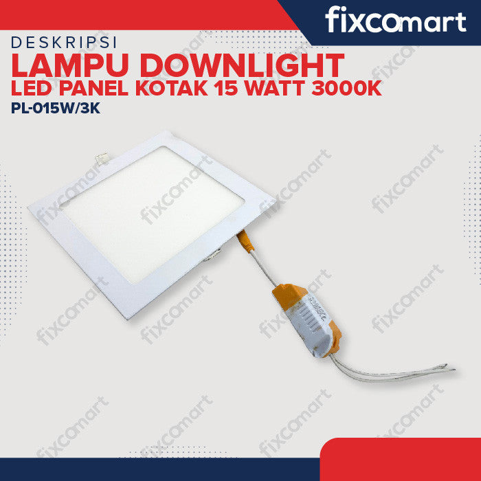 Lampu Downlight  LED Panel Kotak 15 Watt