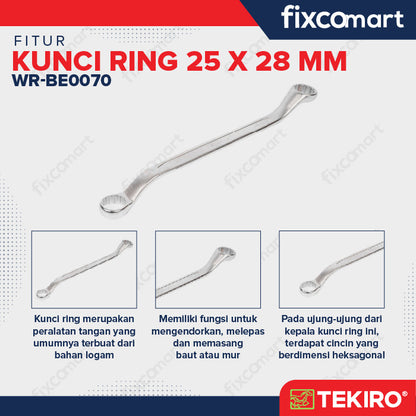 Tekiro Box End Wrench / Tekiro Kunci Ring 17 - 32 MM