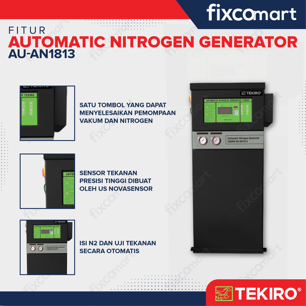 Paket Tekiro Tire Changer Pengganti Ban Mobil Motor dan Mesin Nitrogen Isi Angin Ban 70L