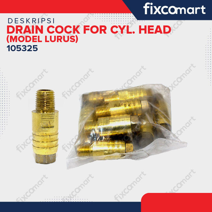NP - DRAIN COCK FOR CYLINDER HEAD (MODEL LURUS) R175A / KRAN AIR