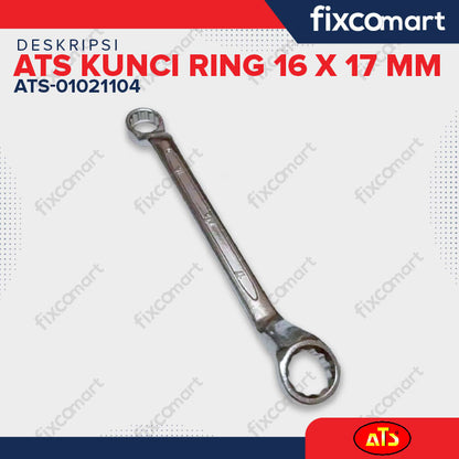 KUNCI RING "ATS" 16X17MM