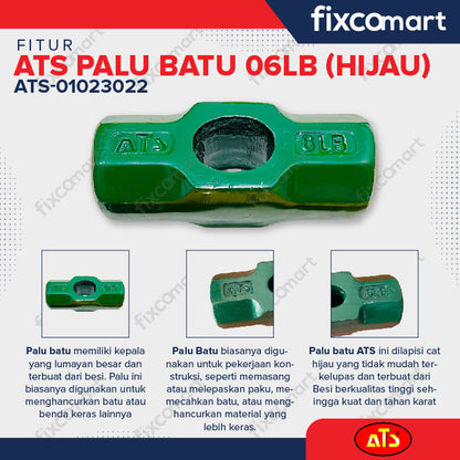 PALU BATU "ATS" 06LB (HIJAU) - ATS TOOLS