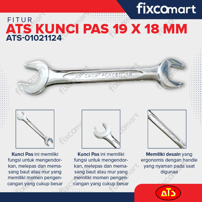 KUNCI PAS 18X19MM - ATS Kunci Pas