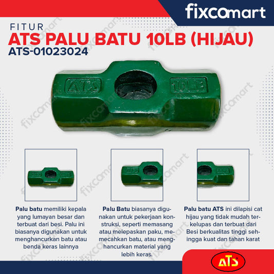 ATS Batu Palu 10LB - Tanpa gagang