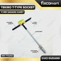 Tekiro Kunci Sock T Gagang Karet 11 Mm FIXCOMART