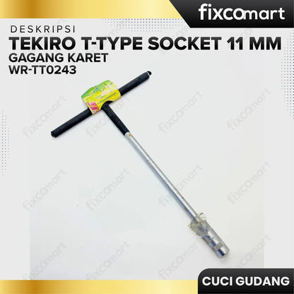 Tekiro Kunci Sock T Gagang Karet 11 Mm FIXCOMART