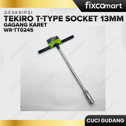 Tekiro Kunci Sock T Gagang Karet 13 Mm