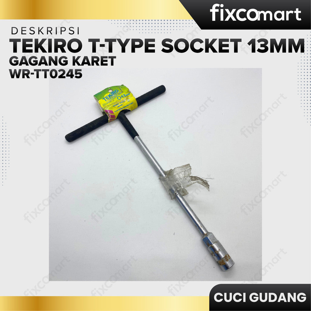 Tekiro Kunci Sock T Gagang Karet 13 Mm